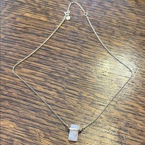 Elegant SUCh Sterling Silver Necklace with pinkish Pendant